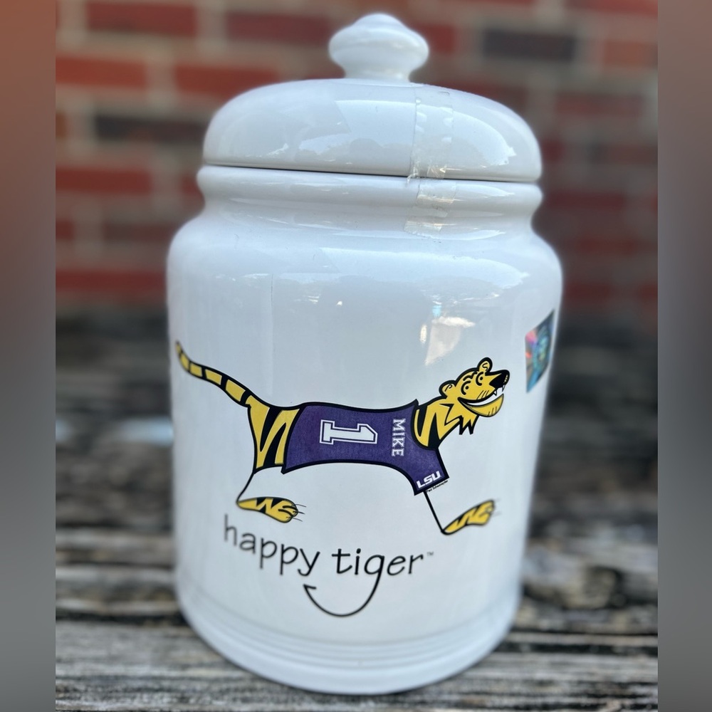 Faust Heirlooms LSU Tigers Mike the Tiger Paul Schexnayder Ceramic Cookie Jar C8